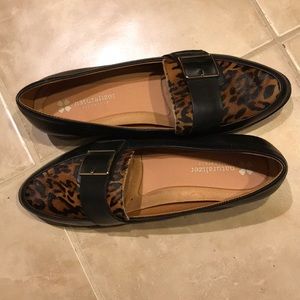 Naturalizer shoes with dyed cow fur
